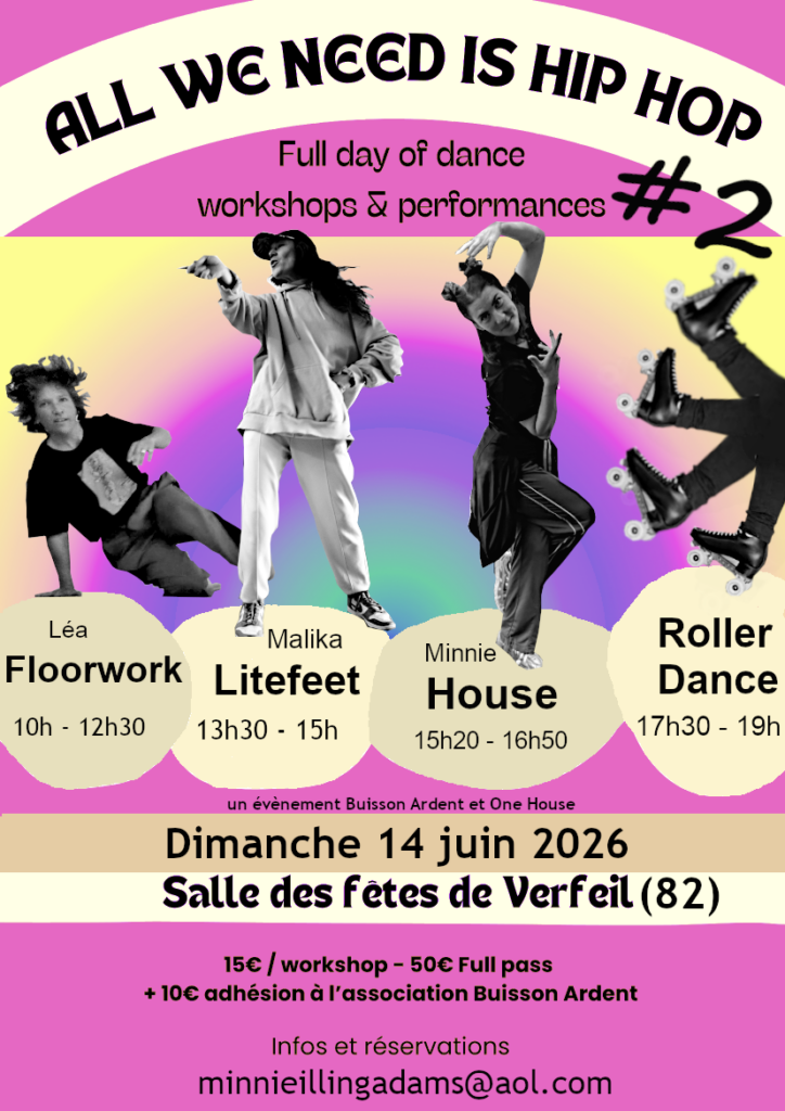 affiche stage hip-hop Verfeil 