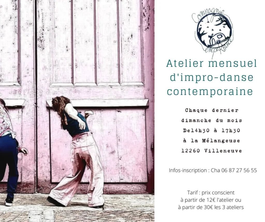 atelier mensuel danse impro compagnie empartance