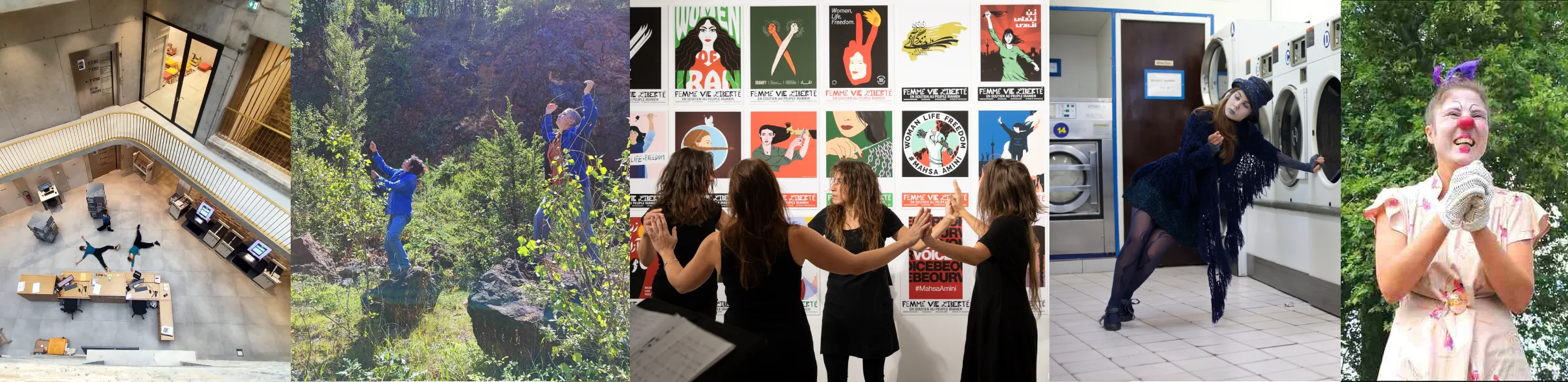 différents spectacles et performances depuis 2013